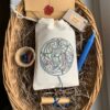 Hand embroidered Celtic spell bag- Emotional Balance