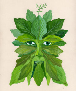 Ashican Green Man print