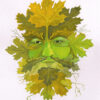 Autumnal Green Man Print