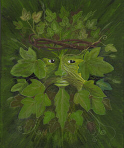 Crowned King Green Man print