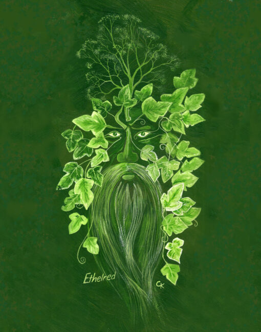 Ethelred Green Man print