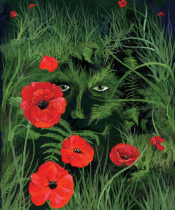 Green Man behind the Poppies print